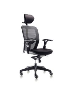 Silla de trabajo negra modelo Boston