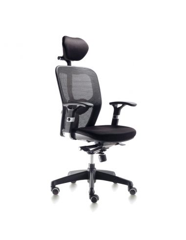 Silla de trabajo negra modelo Boston