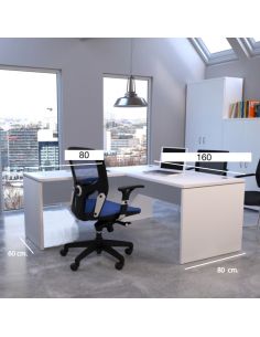 Medidas escritorio esquinero EURO 2000 de Euromof