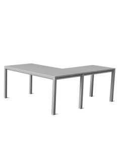 Escritorio esquinero Metrik de Kesta en gris claro