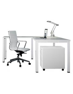 mesa escritorio blanca 4 patas modelo q50 de aic