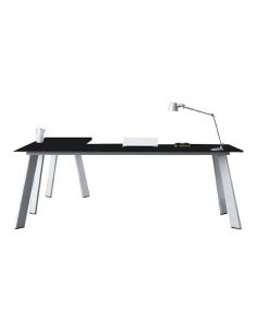 Mesa escritorio L serie Play de AIC en color negro