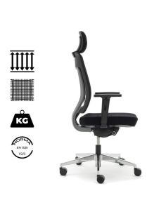 Sillón direccional Montreal, ultra resistente. Con malla técnica.