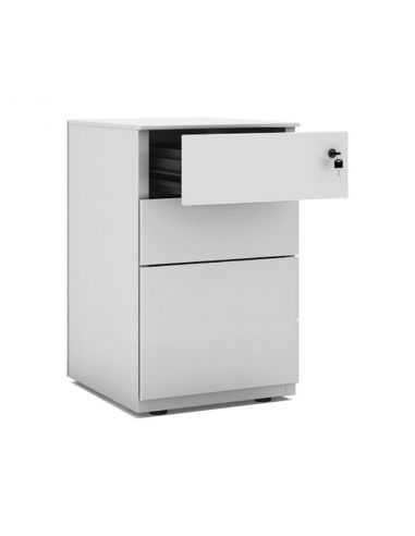 Cajonera metálica 2 cajones y archivador de Gapsa en super blanco