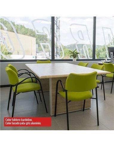 Mesa de reuniones Líder de JGorbe rectangular en bardolino