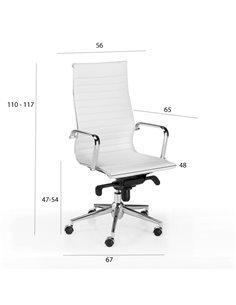 Medidas sillón despacho Londres de Euromof