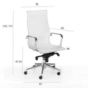 Medidas sillón despacho Londres de Euromof