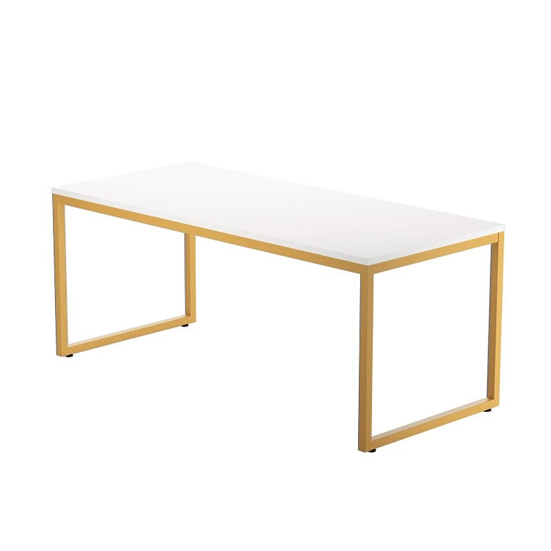 ESCRITORIO DE OFICINA STRIP DE KESTA TABLERO BLANCO ESTRUCTURA AMARILLA