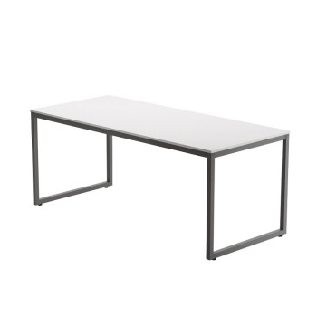 ESCRITORIO DE OFICINA STRIP DE KESTA TABLERO BLANCO ESTRUCTURA GRAFITO