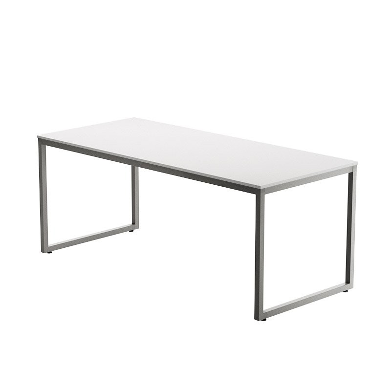 ESCRITORIO DE OFICINA STRIP DE KESTA TABLERO BLANCO ESTRUCTURA GRIS CLARO
