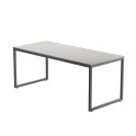 ESCRITORIO DE OFICINA STRIP DE KESTA TABLERO GRIS CLARO ESTRUCTURA GRAFITO