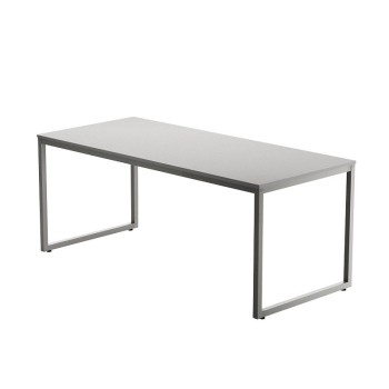 ESCRITORIO DE OFICINA STRIP DE KESTA TABLERO GRIS CLARO ESTRUCTURA GRIS CLARO