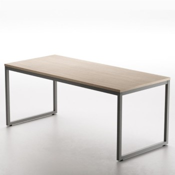 ESCRITORIO DE OFICINA STRIP DE KESTA TABLERO ROBLE GRAFITO