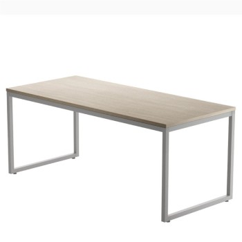 ESCRITORIO DE OFICINA STRIP DE KESTA TABLERO ROBLE ESTRUCTURA GRIS CLARO