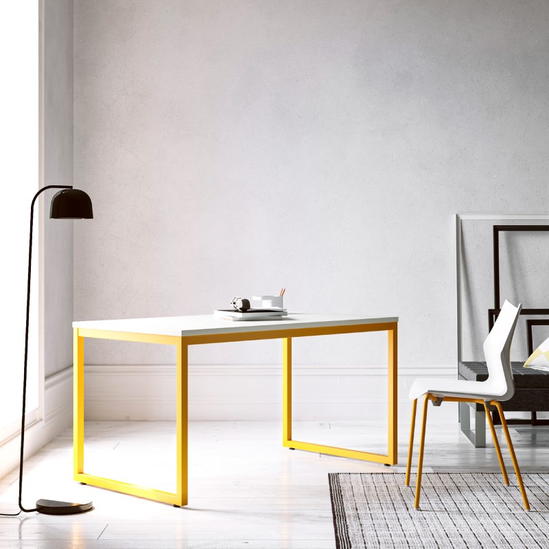 MESA DE FORMACIÓN STRIP DE KESTA BLANCO AMARILLO