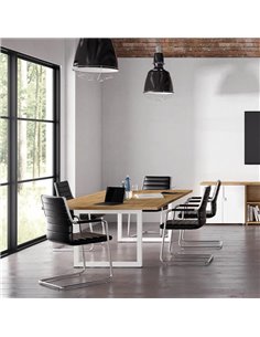 Mesa reuniones rectangular Quadrum de Emobok