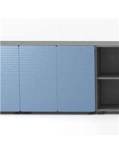 Armario oficina bajo con puertas Start de Emobok