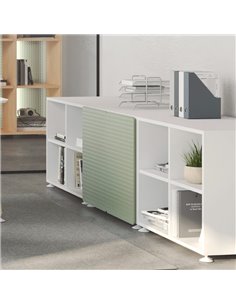 Armario oficina bajo con puertas Start de Emobok