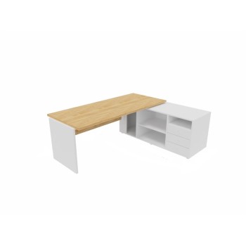 Mesa de despacho Hebe de Emobok con mueble - La Oficina Online