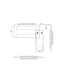 Mesa de despacho Piramid de Emobok con mueble - La Oficina Online