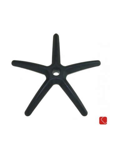 Base silla oficina negra de nylon