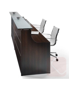 Mostrador de atención personalizada para recepción Euro de Euromof - Laoficinaonline.es