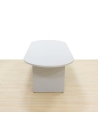 Mesa ovalada con base en h de euromof