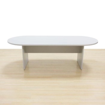 Mesa ovalada con base en h de euromof