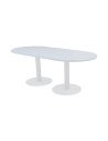 Mesa ovalada con bases metálicas euromof