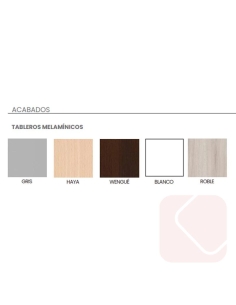 Mesa rectangular de reunión económica de Euromof - Laoficinaonline.es