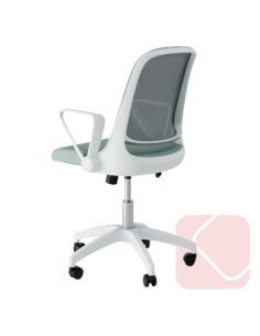 Silla de estudio y oficina moderna en blanco Siracusa - La Oficina Online