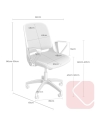 Silla de estudio y oficina moderna en blanco Siracusa - La Oficina Online