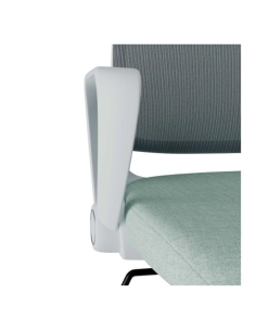 Silla de estudio y oficina moderna en blanco Siracusa - La Oficina Online