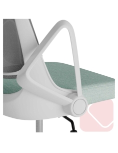 Silla de estudio y oficina moderna en blanco Siracusa - La Oficina Online