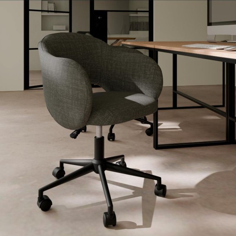 Silla de oficina tallin en color gris oscuro