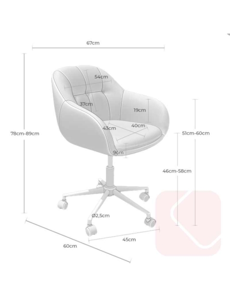 SILLA OFICINA CANTERBURY