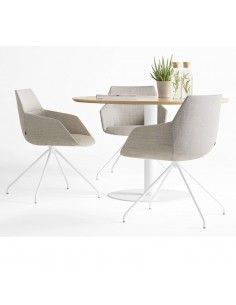 Sillas confidente con brazos Dunas XS de Inclass