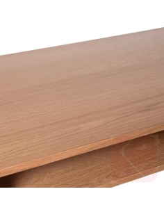 Escritorio Alabama roble/negro de madera con cajón