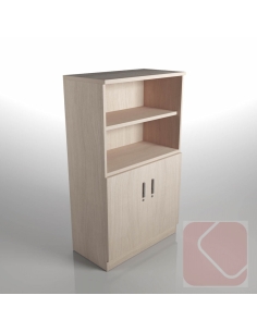 Armario de oficina mediano con puertas bajas con cerradura de Kesta