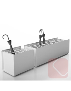 Paragüero CREPE diseño Systemtronic. Paraguero para oficina decorativo metálico.