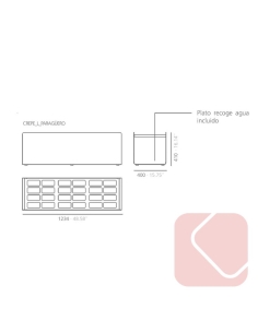 Paragüero CREPE de diseño para oficina Systemtronic - Laoficinaonline