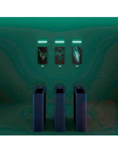 Papelera de reciclaje con tapa metálica DROP TOP - Laoficinaonline