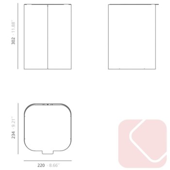 Papelera DROP TOP MINI de Systemtronic - Laoficinaonline.es