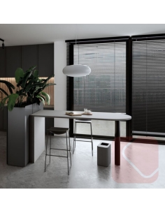 Papelera de reciclaje con tapa metálica DROP TOP - Laoficinaonline