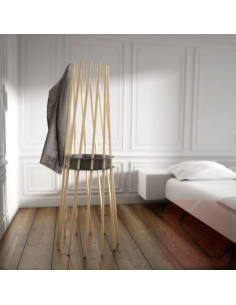 Perchero Ker de madera de Systemtronic - Laoficinaonline