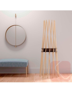 Perchero Ker de madera de Systemtronic - Laoficinaonline