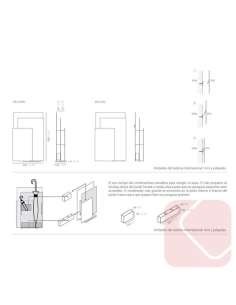Paragüero Sou de Systemtronic, diseño en acero pintado con recogida de agua y opción de montaje mural o de pie.
