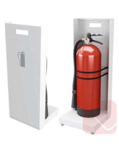 Soporte para extintores Faya – funcionalidad, movilidad y diseño discreto