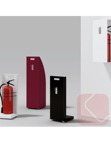 Soporte para extintores Faya – funcionalidad, movilidad y diseño discreto