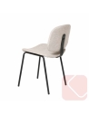 Silla fija de diseño minimalista y moderno modelo Winona de Somcasa.